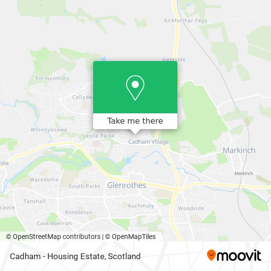 Cadham - Housing Estate map