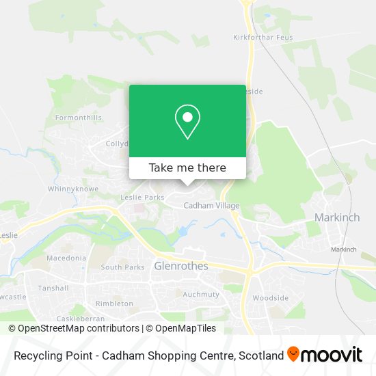 Recycling Point - Cadham Shopping Centre map