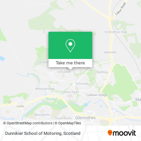 Dunnikier School of Motoring map