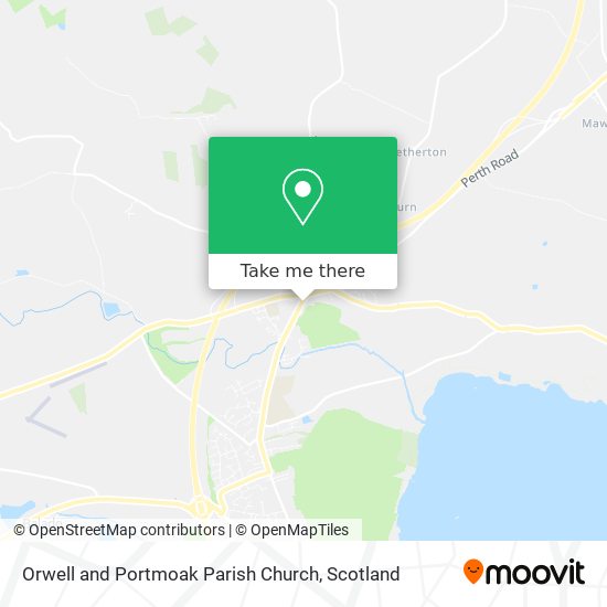 Orwell and Portmoak Parish Church map