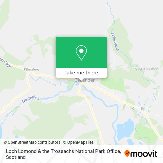 Loch Lomond & the Trossachs National Park Office map