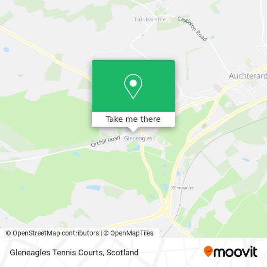 Gleneagles Tennis Courts map