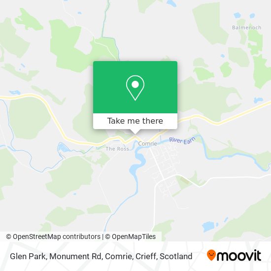 Glen Park, Monument Rd, Comrie, Crieff map