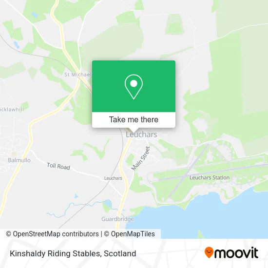 Kinshaldy Riding Stables map