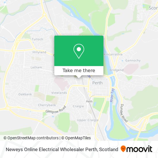 Neweys Online Electrical Wholesaler Perth map