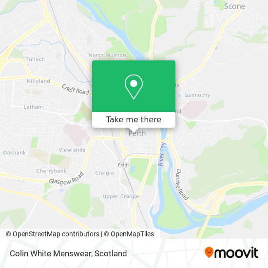 Colin White Menswear map