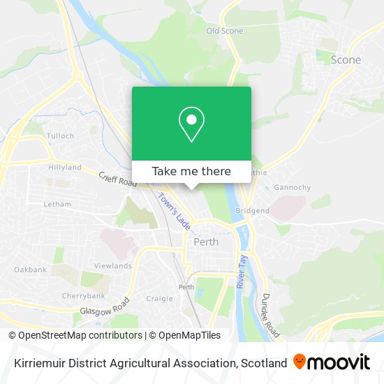 Kirriemuir District Agricultural Association map