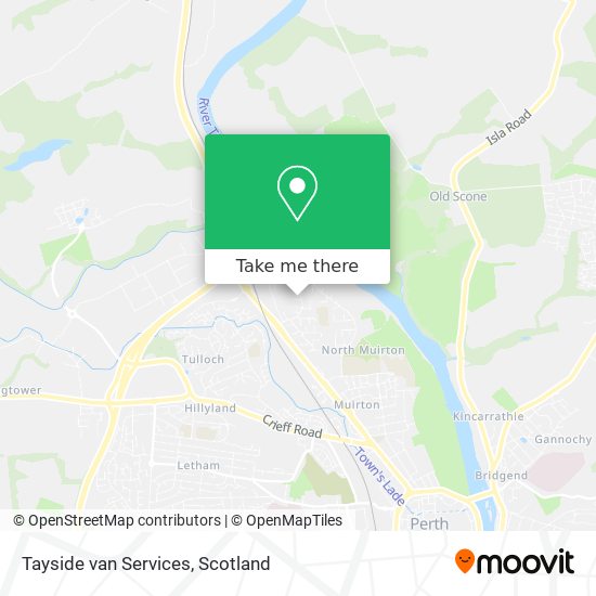 Tayside van Services map