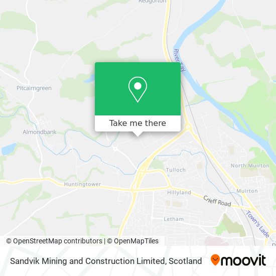 Sandvik Mining and Construction Limited map