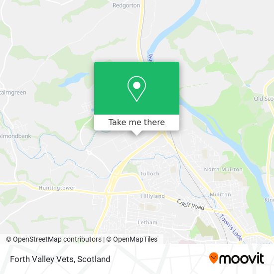 Forth Valley Vets map