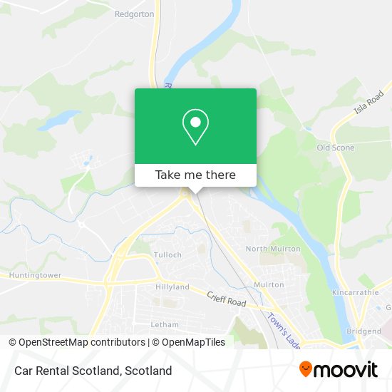Car Rental Scotland map