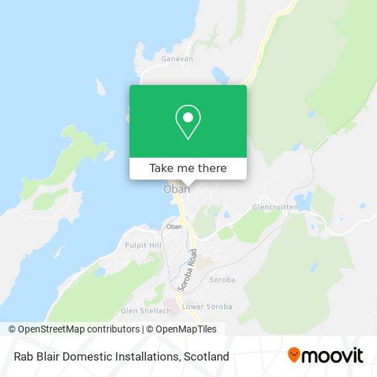 Rab Blair Domestic Installations map