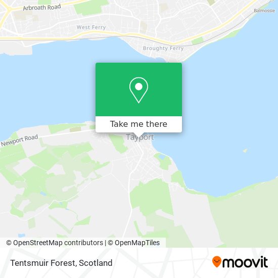 Tentsmuir Forest map