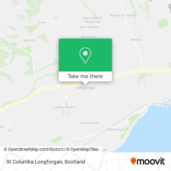 St Columba Longforgan map