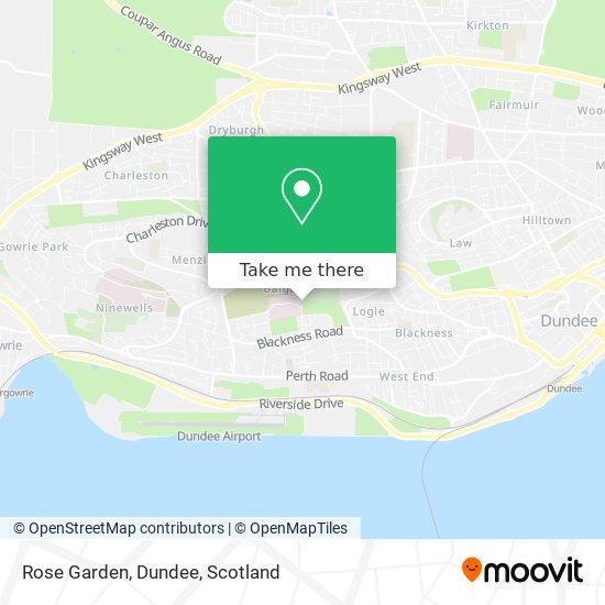Rose Garden, Dundee map