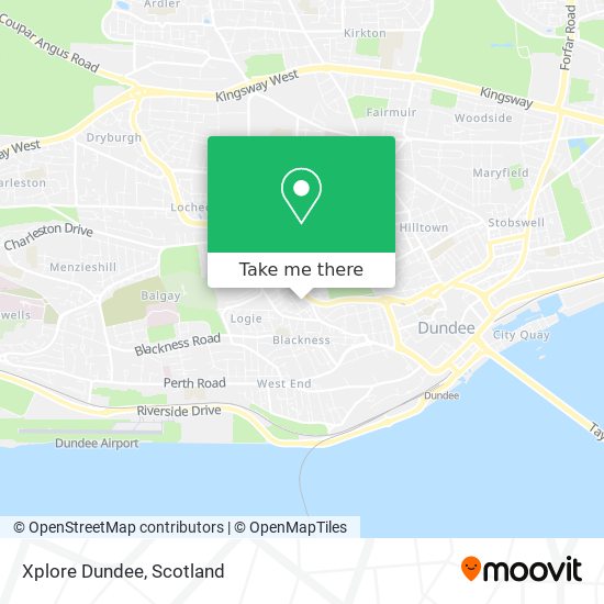 Xplore Dundee map