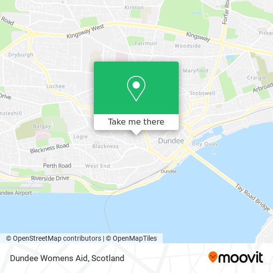 Dundee Womens Aid map