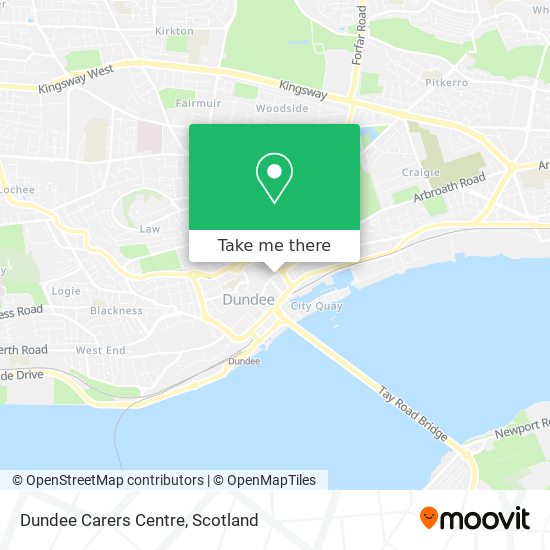 Dundee Carers Centre map