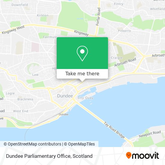 Dundee Parliamentary Office map