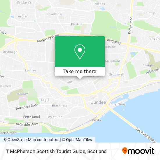 T McPherson Scottish Tourist Guide map
