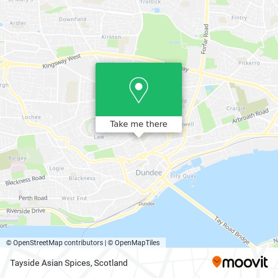 Tayside Asian Spices map