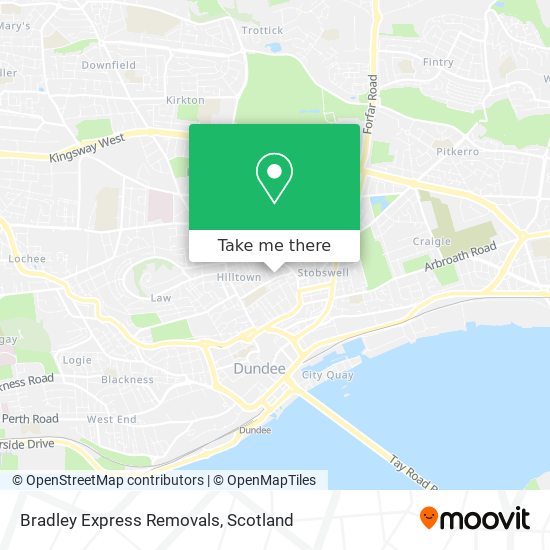 Bradley Express Removals map