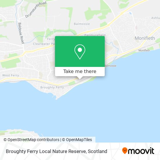 Broughty Ferry Local Nature Reserve map