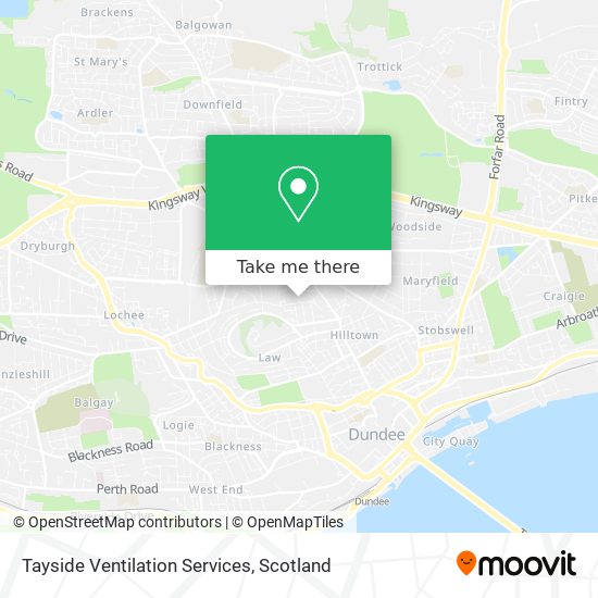 Tayside Ventilation Services map