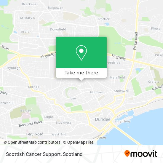 Scottish Cancer Support map