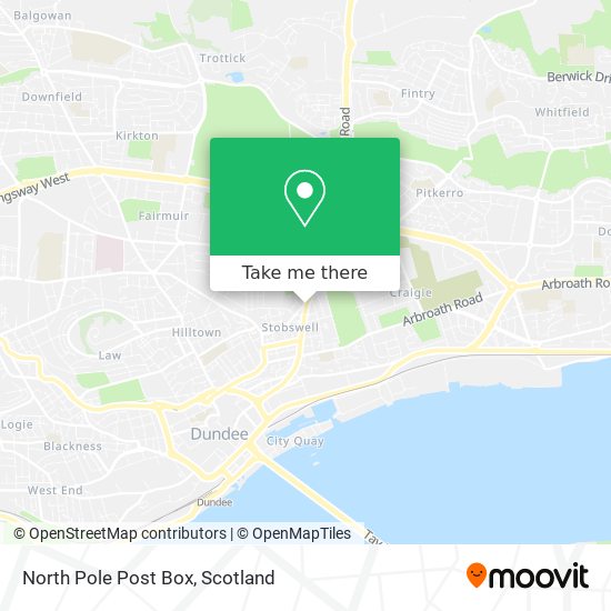 North Pole Post Box map
