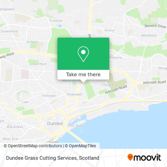 Dundee Grass Cutting Services map