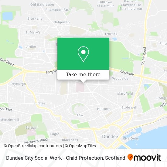 Dundee City Social Work - Child Protection map