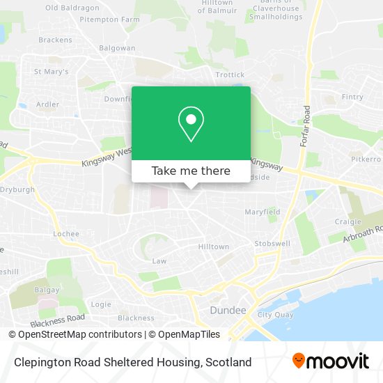 Clepington Road Sheltered Housing map