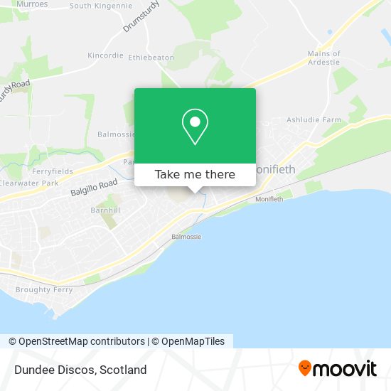 Dundee Discos map