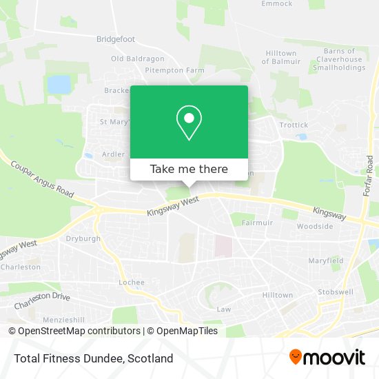 Total Fitness Dundee map