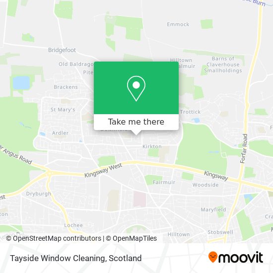 Tayside Window Cleaning map