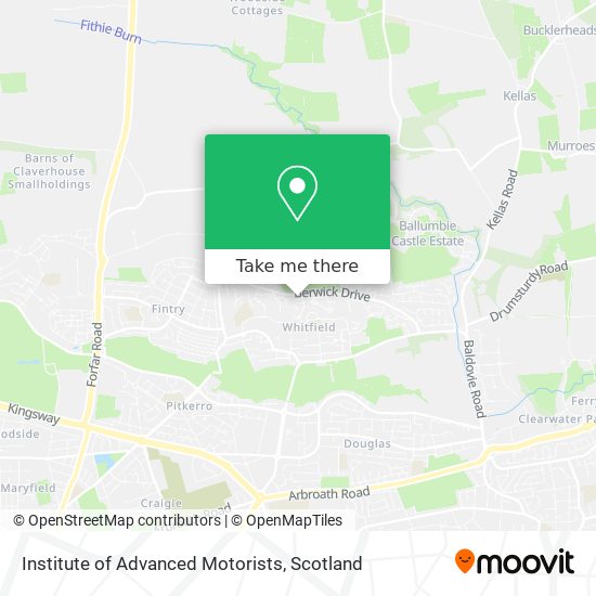 Institute of Advanced Motorists map