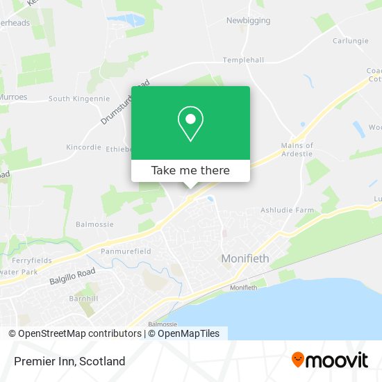 Premier Inn map