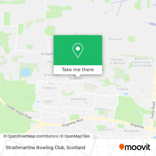 Strathmartine Bowling Club map