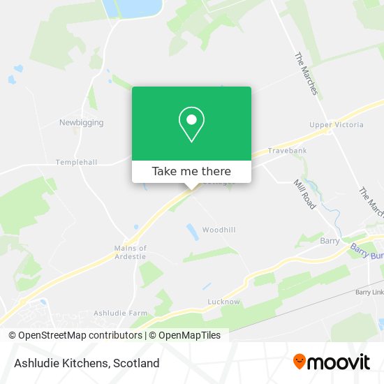 Ashludie Kitchens map
