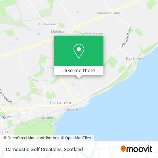 Carnoustie Golf Creations map