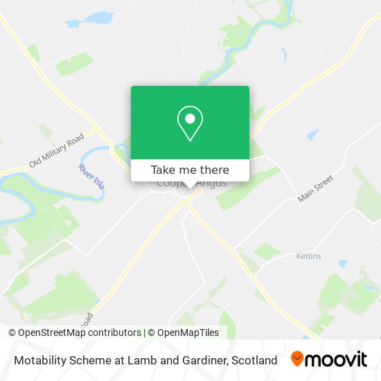 Motability Scheme at Lamb and Gardiner map