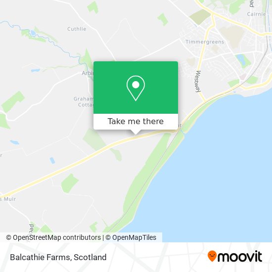 Balcathie Farms map