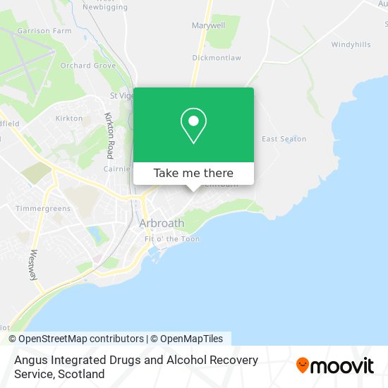 Angus Integrated Drugs and Alcohol Recovery Service map