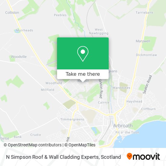 N Simpson Roof & Wall Cladding Experts map