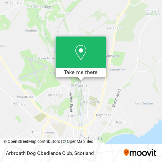 Arbroath Dog Obedience Club map