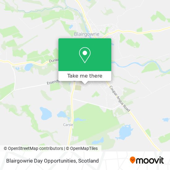 Blairgowrie Day Opportunities map