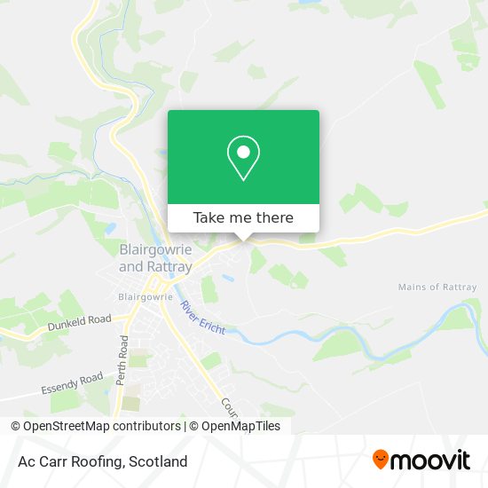 Ac Carr Roofing map