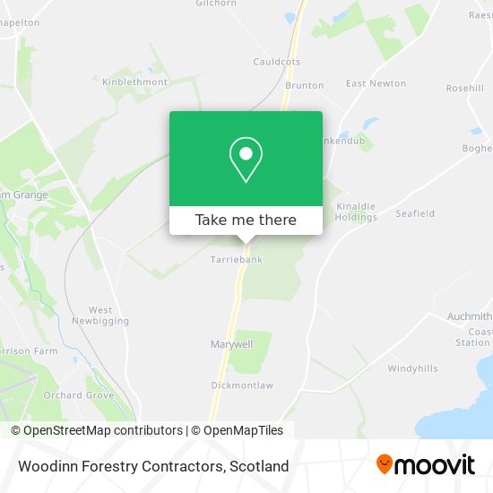 Woodinn Forestry Contractors map