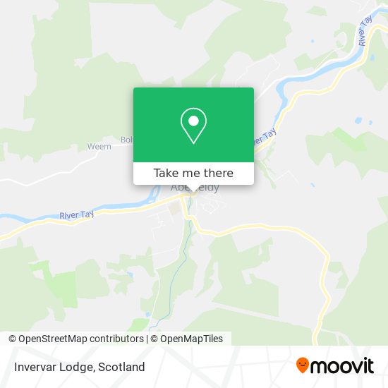 Invervar Lodge map